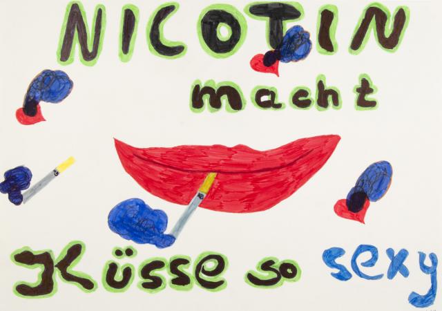 Schlusselwort Album Klasse 7 Anti Raucher Plakat Schulkunst Archiv Baden Wurttemberg
