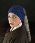 Mädchen mit dem Perlenohrgehänge nach Vermeer