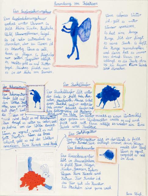 Kleksbilder: Erfundene Tiere