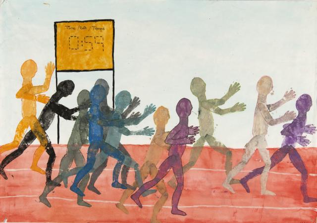 Kartonstempel: Läufer