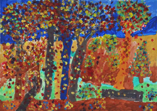 Jahreszeit Herbst: Herbstwald