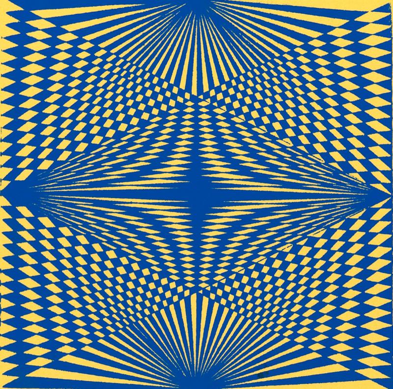 1991 Siebdruck Op Art