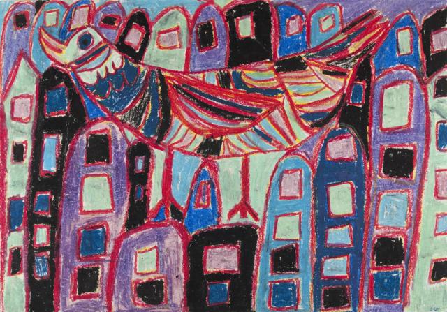 Ein Vogel in der Stadt