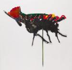 Tusche-Blastechnik: Spielfigur