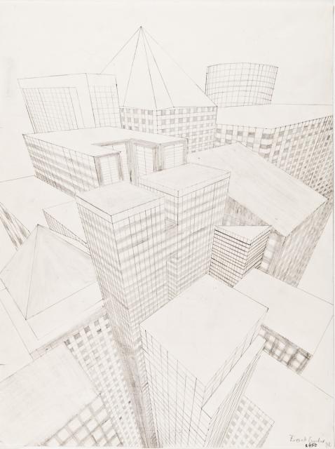 Drei Fluchtpunkte: Hochhäuser