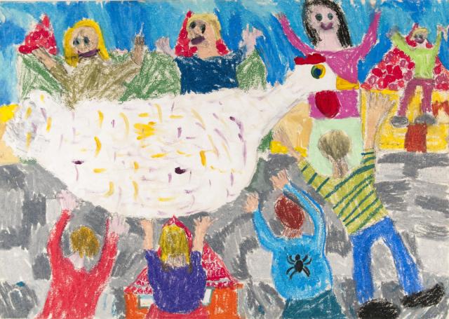 Gedicht: Wie es die Hühner machen