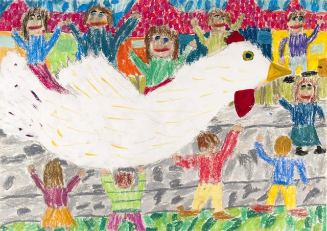 Gedicht: Wie es die Hühner machen