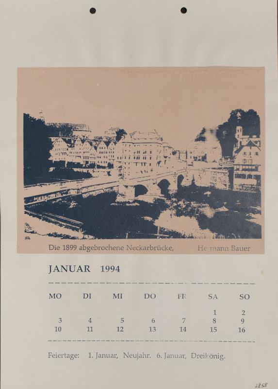 Tübinger Ansichten in Photographie und Siebdruck von 1864 bis 1994