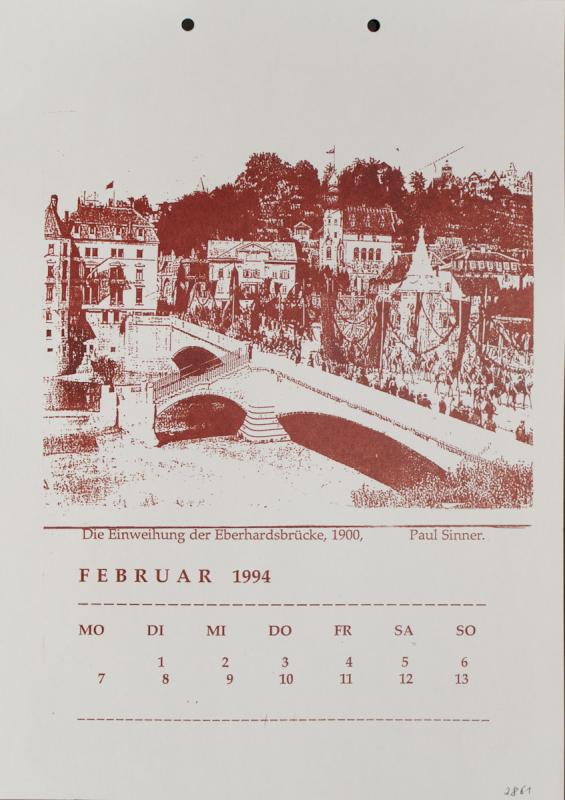 Tübinger Ansichten in Photographie und Siebdruck von 1864 bis 1994