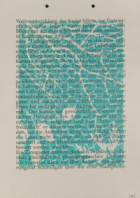 Tübinger Ansichten in Photographie und Siebdruck von 1864 bis 1994