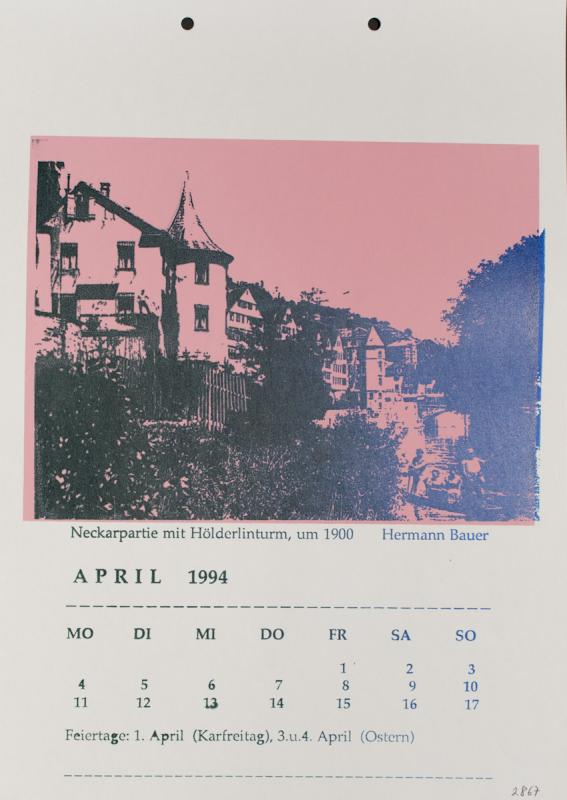 Tübinger Ansichten in Photographie und Siebdruck von 1864 bis 1994