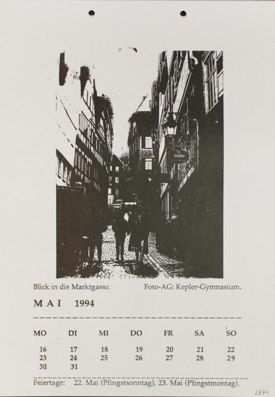 Tübinger Ansichten in Photographie und Siebdruck von 1864 bis 1994