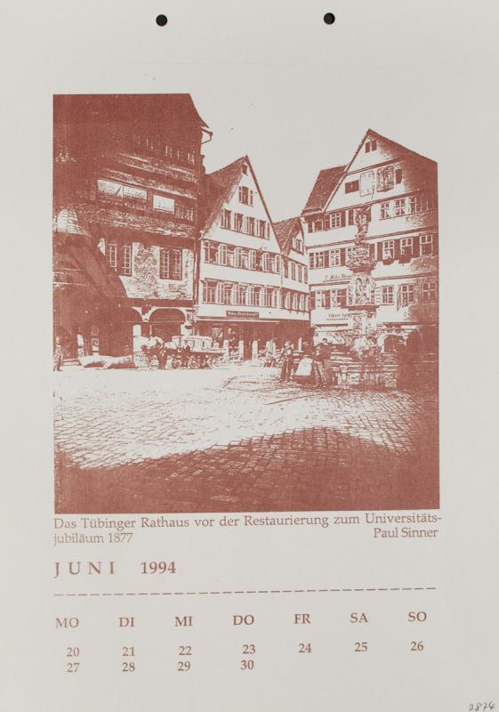 Tübinger Ansichten in Photographie und Siebdruck von 1864 bis 1994