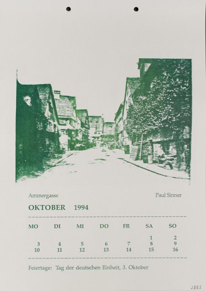 Tübinger Ansichten in Photographie und Siebdruck von 1864 bis 1994