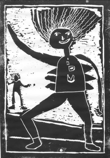 Eine erfundene Figur lernt die Welt kennen