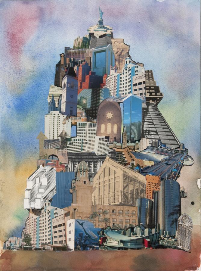 Surrealistisches Gebäude