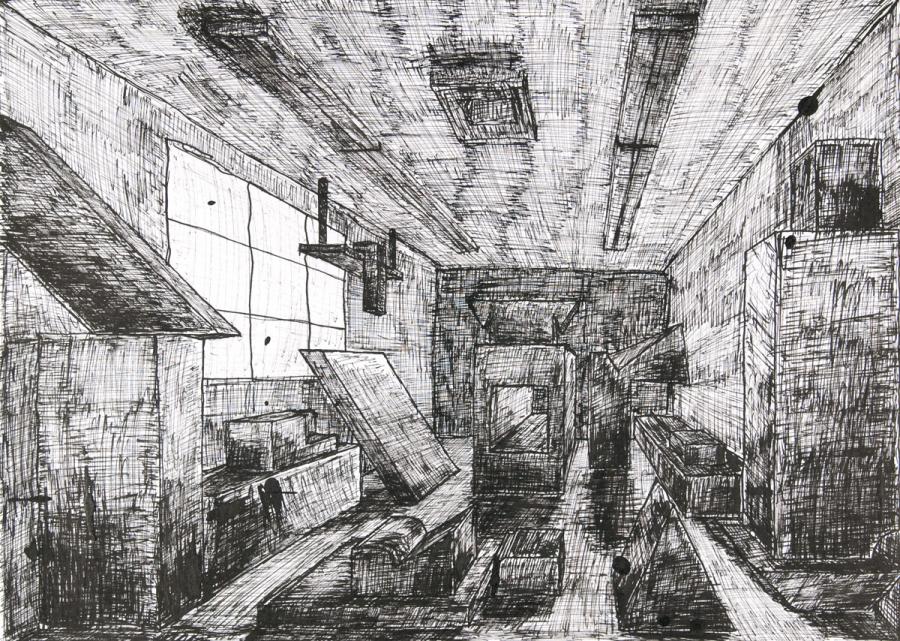 Zentralperpektive: Lagerraum