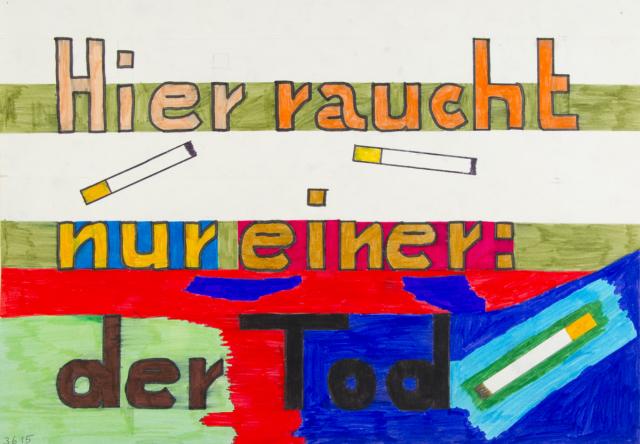 Anti-Raucher-Plakat