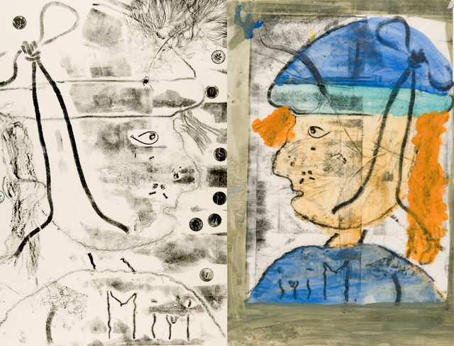 Materialdruck Portait