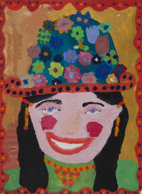 Porträt im Bilderrrahmen