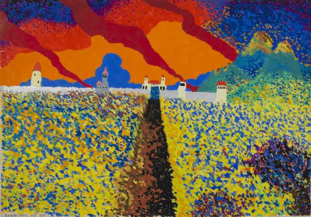 Pointillismus: Landschaft