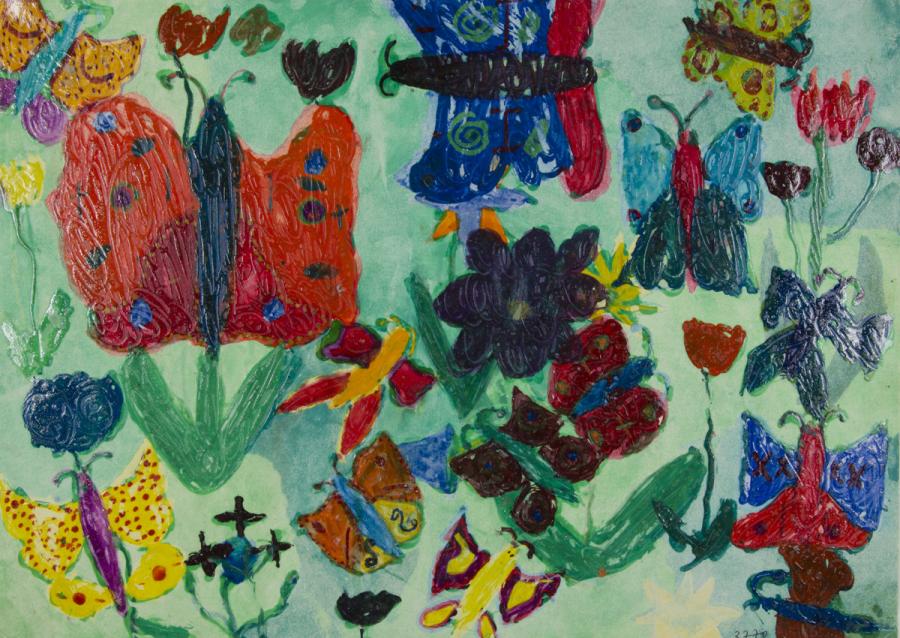 Schmetterlinge und Blumen