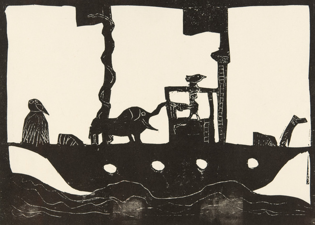 Arche Noah, Kartonschablone mit Rahmen