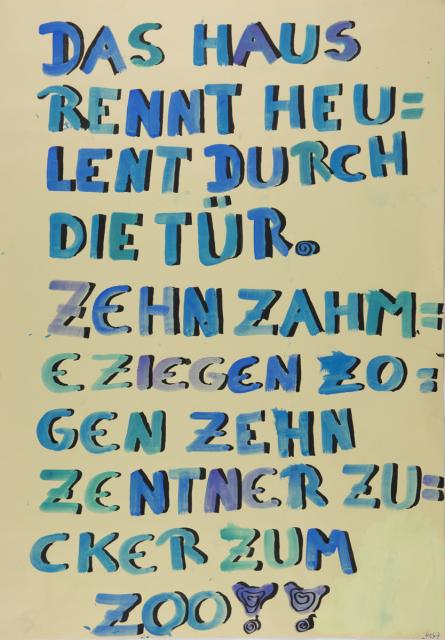 Schriftplakat