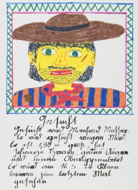 Altes Fahndungsplakat