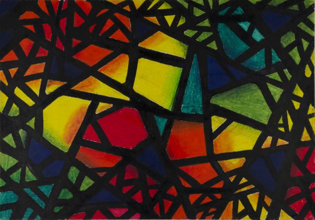 Entwurf für ein Glasfenster