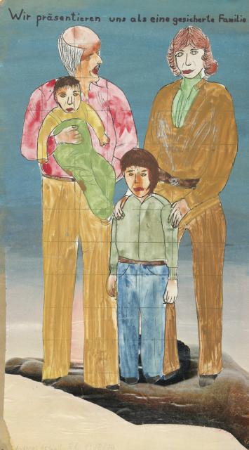 Visuelle Kommunikation - Glückliche Familie in der Werbung