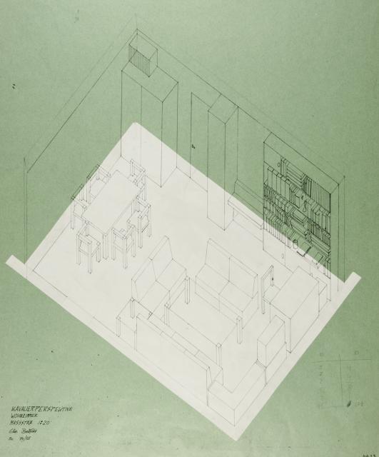 Grundriss-Isometrie: Zimmer
