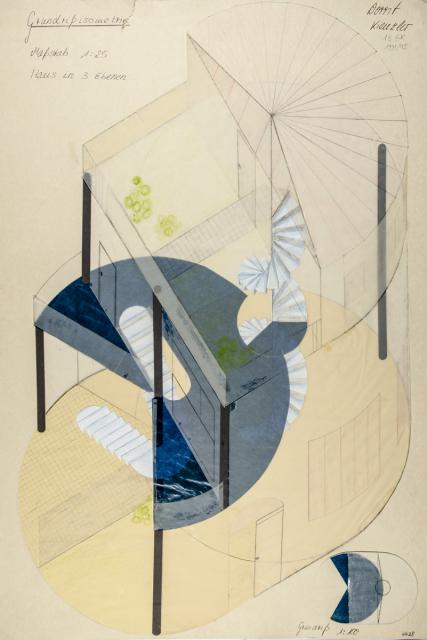 Grundriss-Isometrie: Gebäude