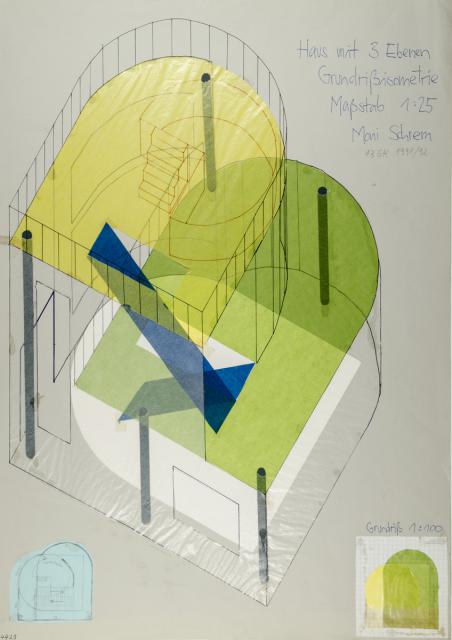 Grundriss-Isometrie: Gebäude