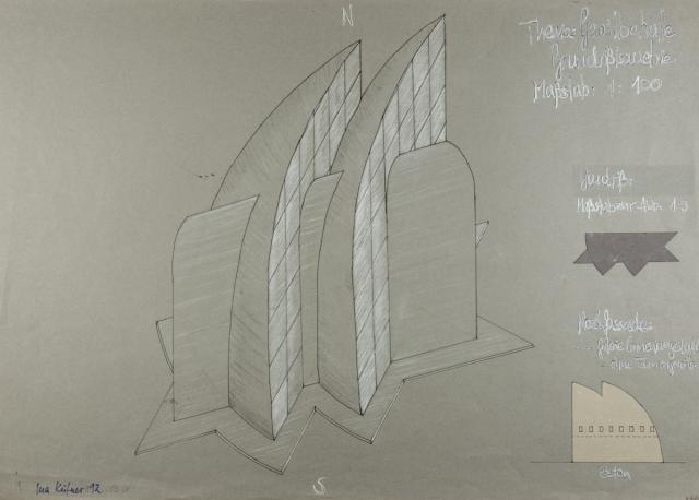 Grundriss-Isometrie: Basilika