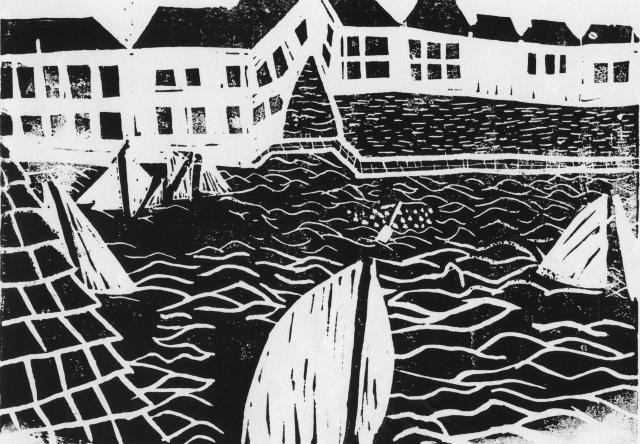 Segelschiffe im Hafen