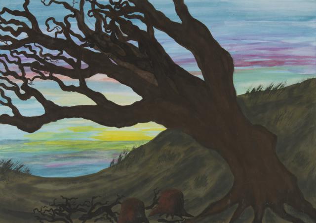 Landschaft nach einer Bildbeschreibung