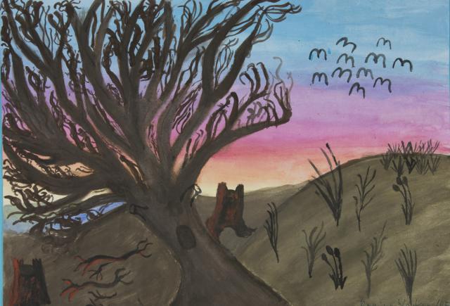 Landschaft nach einer Bildbeschreibung