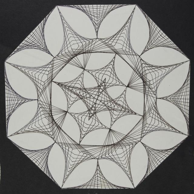 Geometrisches Ornament: "Spirograph"