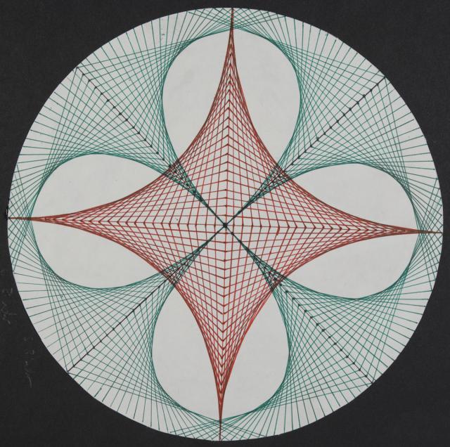 Geometrisches Ornament: "Spirograph"