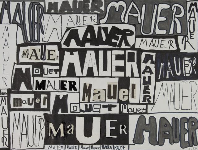 Dekoratives Schriftblatt