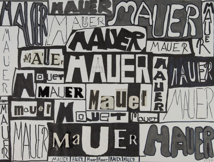 Dekoratives Schriftblatt