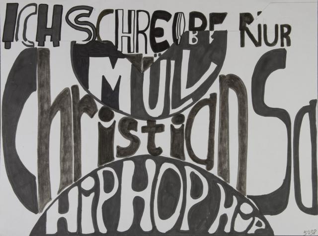 Dekoratives Schriftblatt