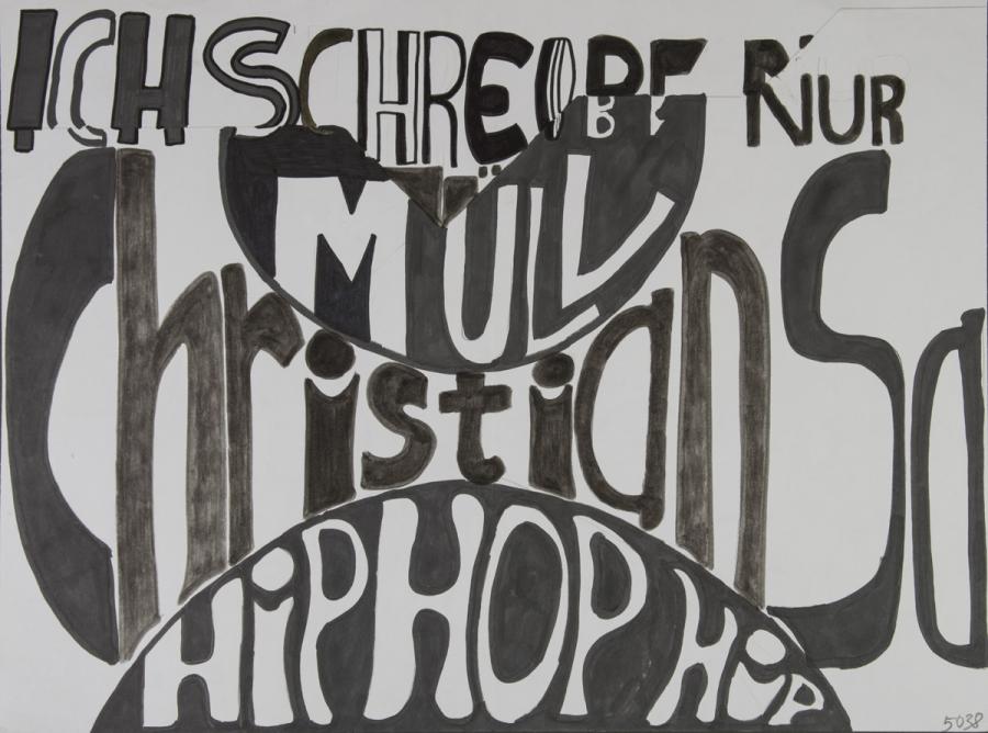 Dekoratives Schriftblatt