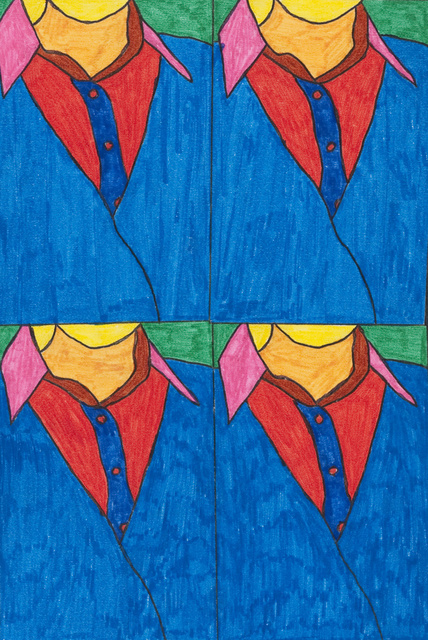 Teilansicht einer Person