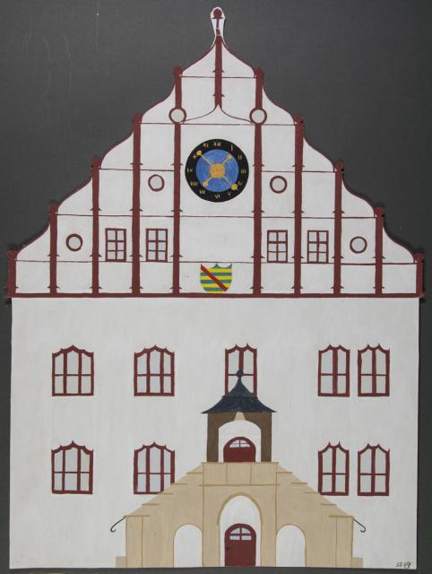 Historische Gebäudefassade: Rathaus