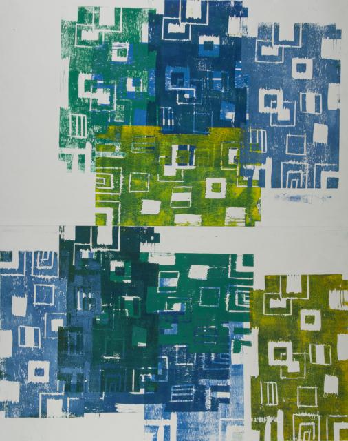 Mehrfachdruck: Abstrakte Formen