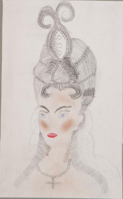 Person: Rokokofrisur