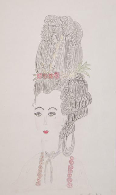 Person: Rokokofrisur