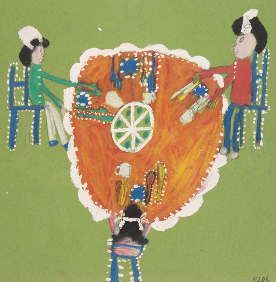 Personen am Esstisch